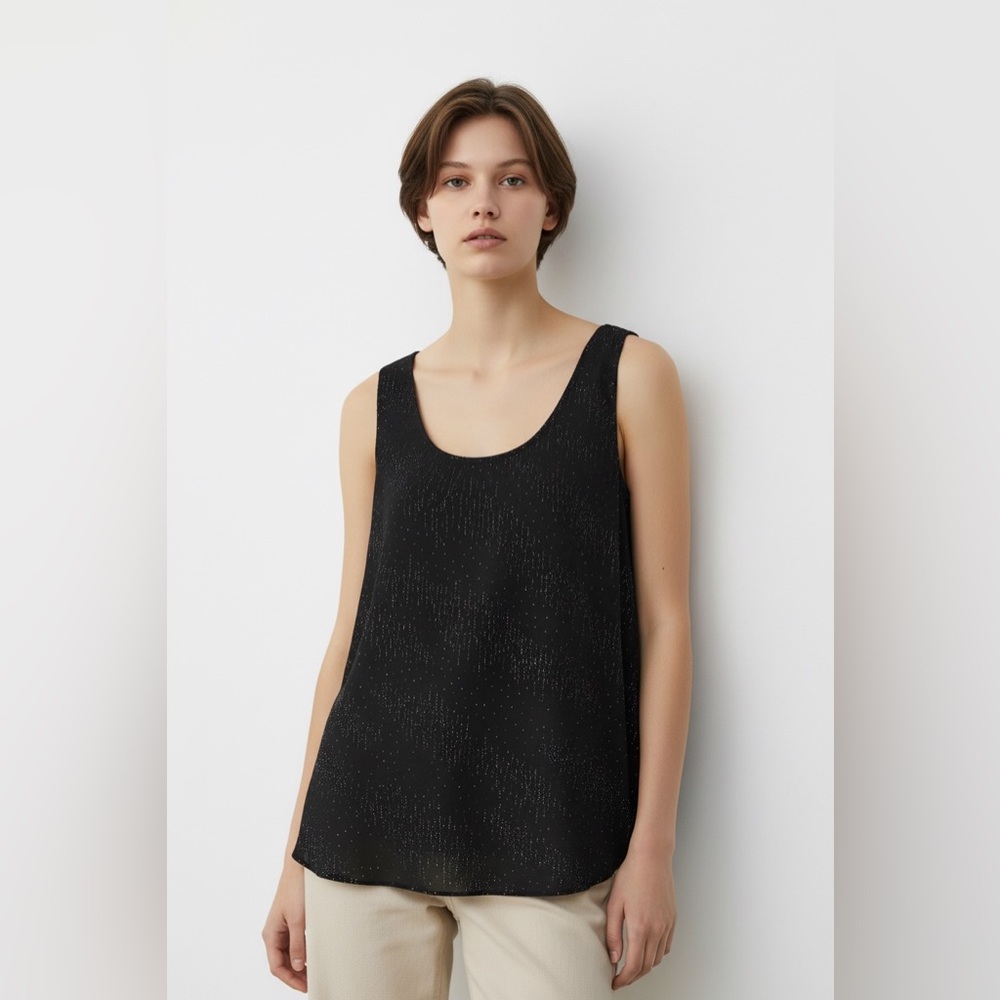 NWT DANA KAY sleeveless black top 2️⃣